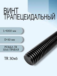 Винт трапецеидальный TR 30X6